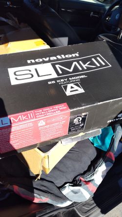 Novation ReMOTE 25 SL MKII MIDI controller.