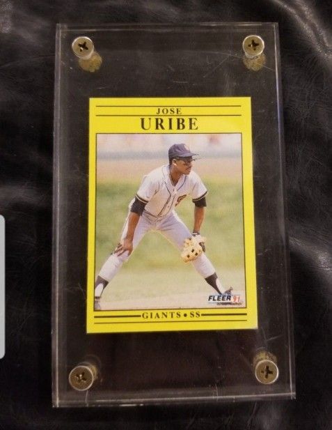 Collector Juan Uribe Trading Card Birthday Error