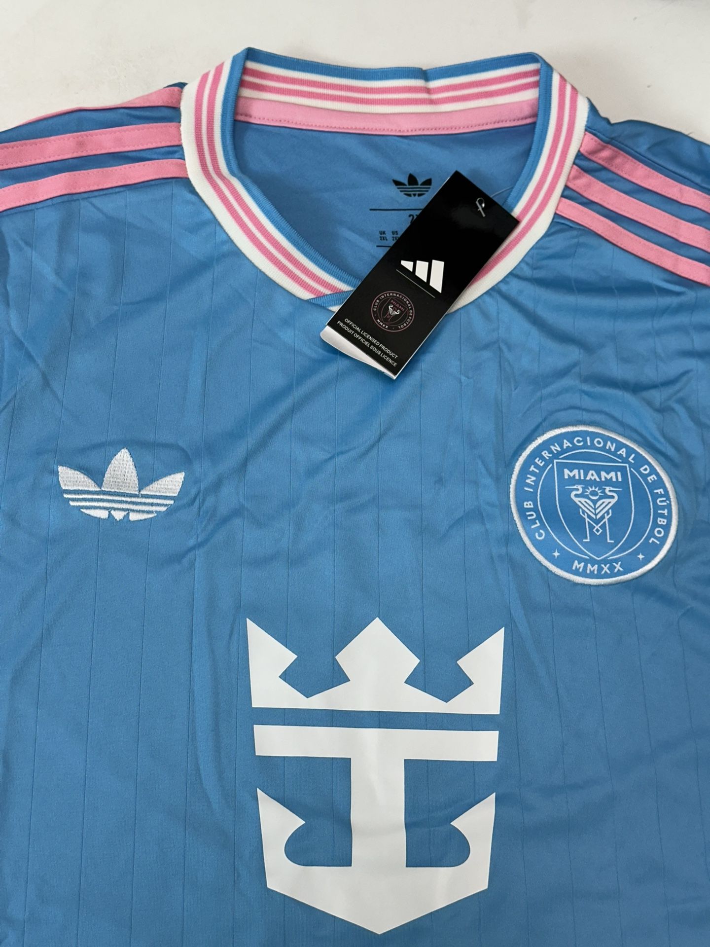 INTER DE MIAMI . BLUE LIGHT AWAY 2025-26 JERSEY. FAN VERSION.
