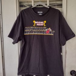 NBA Miami heat back to back champions shirt size XL 