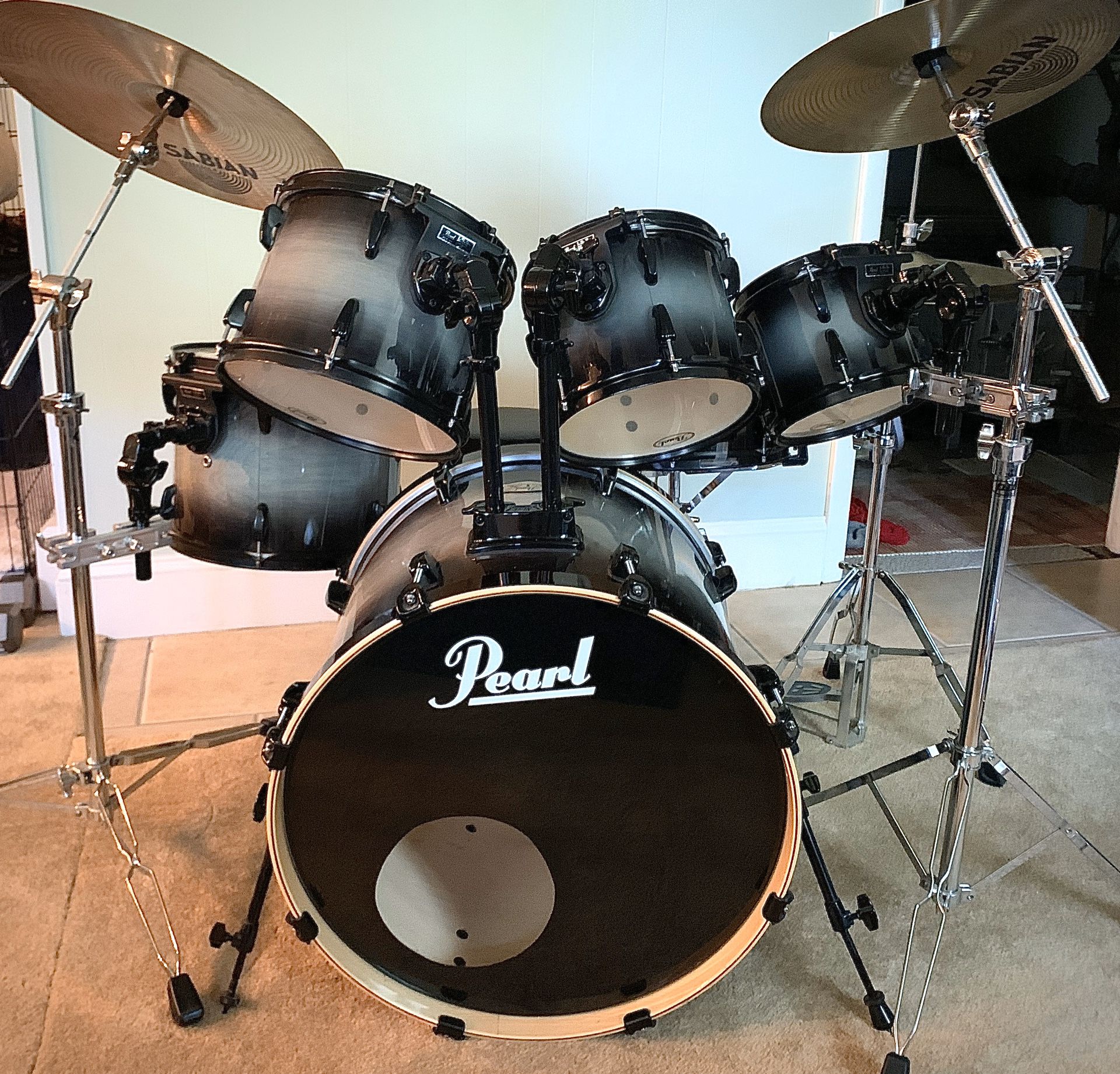 Pearl ELX Drum Set + Extras