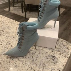 Denim Boots 