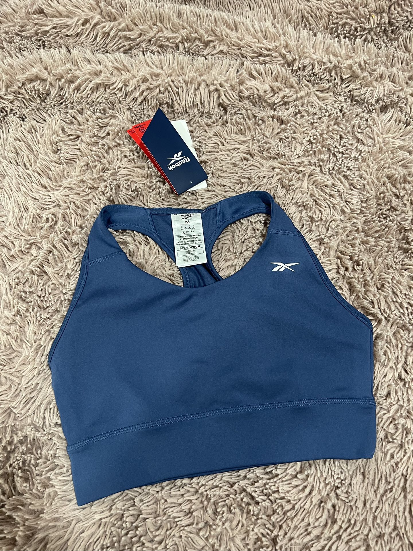 Reebok Essentials Running Sports Bra New Unpadded 