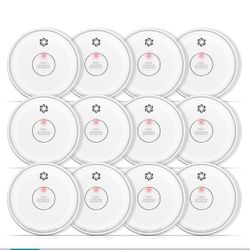 Fire Alarms Smoke Detectors, Smoke Alarm Battery Operated, Fire Alarm with Test Button & Low Battery Signal, Photoelectric Technology Fire Detectors f