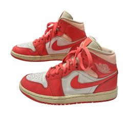 Nike Air Jordan 1 Mid Strawberries and Cream BQ6472-186 Womens Size 7