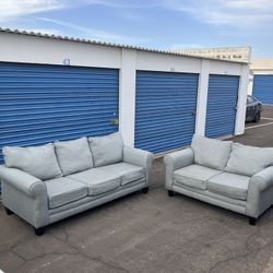Gray Sofa Couch Set 