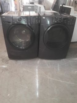 gas kenmore brand washer and dryer set 3 months warranty delivery and installation