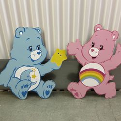 CARE BEARS “Cheer & Bedtime Bear” MASONITECharacter CUT Outs 👀 (please read description)