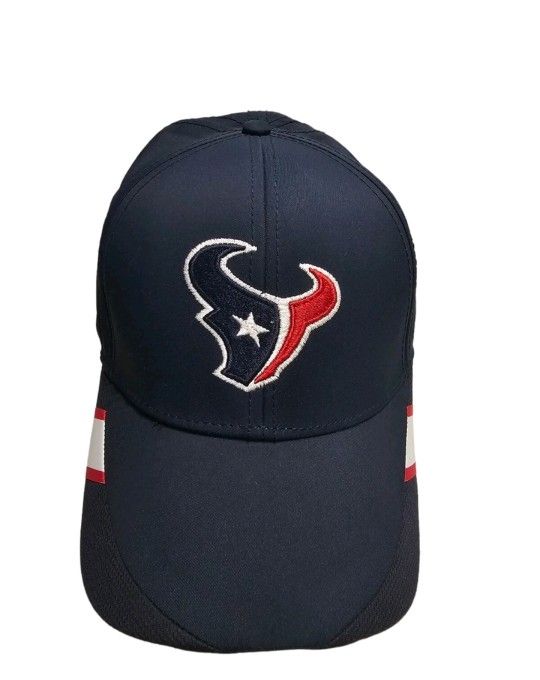 Reebok NFL Houston Texans On Field Mens A-Flex L/XL Cap Blue Red New