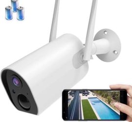 Wireless Outdoor Security Camera WiFi, WinDrogon Rechargeable Battery-Powered Home Security Camera, 15000 Ultra Large Capacity, 1080P Night Vision/Wat
