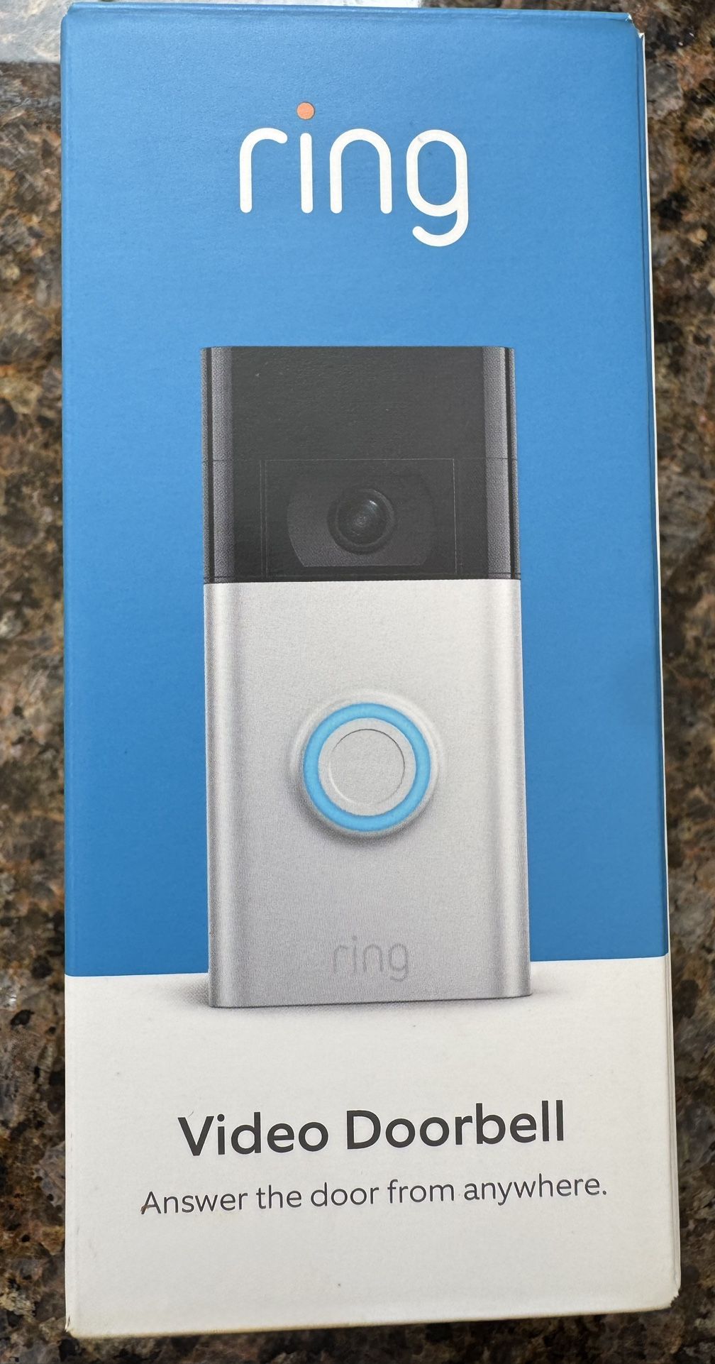 Ring - Battery Doorbell Smart Wifi Video Doorbell - Battery-Powered with Head-to-Toe Video, Live View, and Two-Way Talk - Satin Nickel
