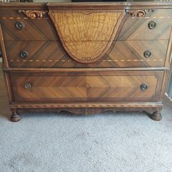 Unique Vintage Wood Dresser-needs work