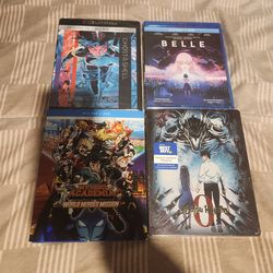 4 pack of anime dvd/blu-rays