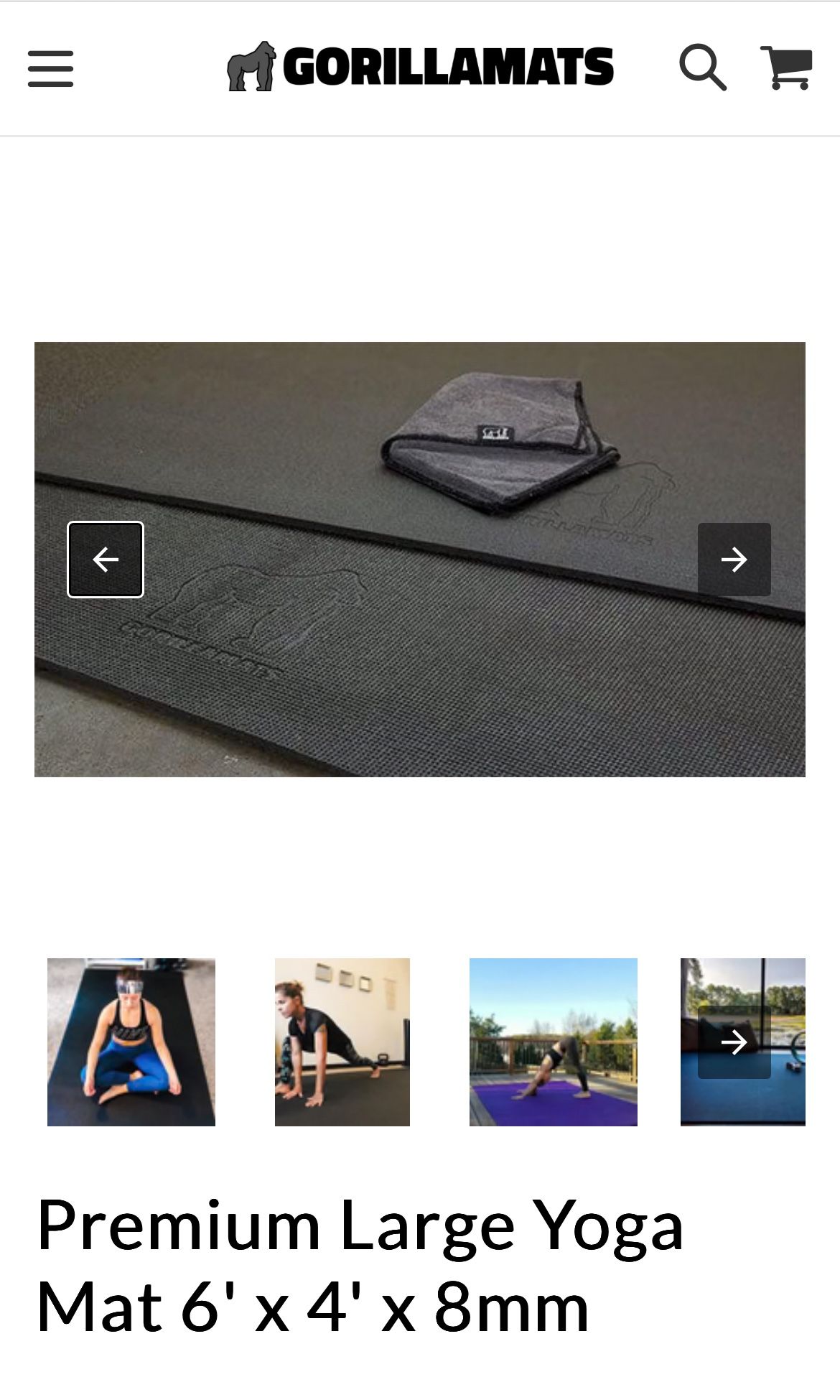 Premium Yoga Mat 6x4 8mm