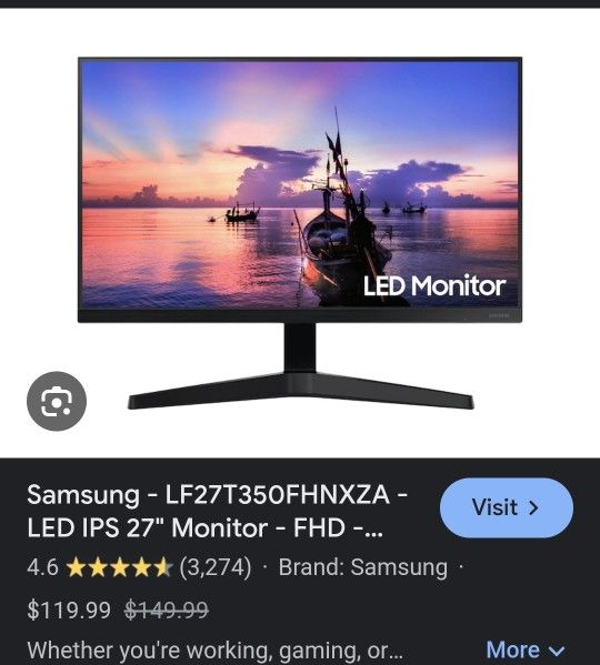 27" IN T35F SAMSUNG ESSENTIAL MONITOR 