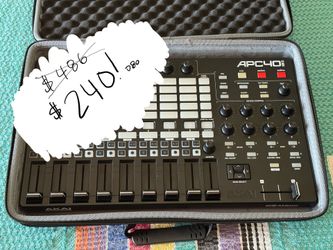 Akai Professional APC40 MKII Pad Midi Controller + Decksaver + Case + DJ TechTools Chroma Cable USB-C to B