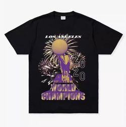 UNDEFEATED Limited Los Angeles Lakers 17 TIME CHAMP TEE - Black - Size XL