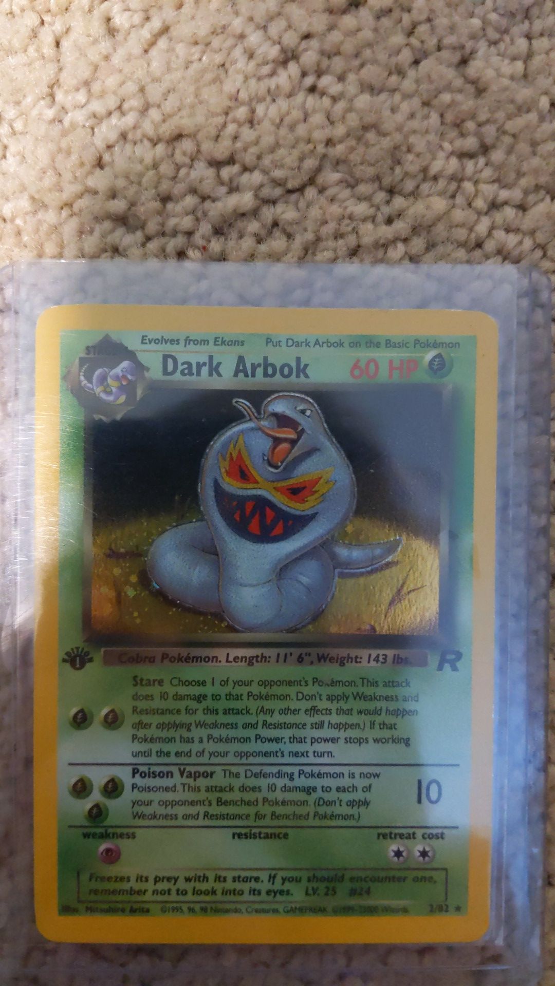 Dark arbok hollow perfect condition