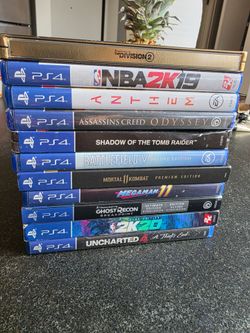 19 Assorted Ps4 Games Marvel NBA Mortal Kombat and more