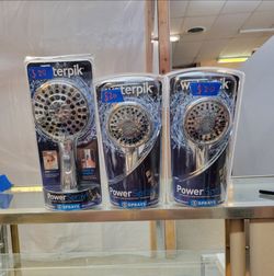 Set of 3-Waterpik PowerSpray+ Handheld Shower Head