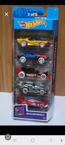 Hot Wheels HW Glow Wheels 5-Pack