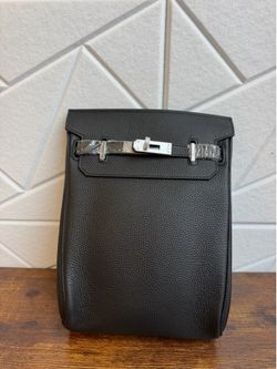 Black Leather Crossbody Bag