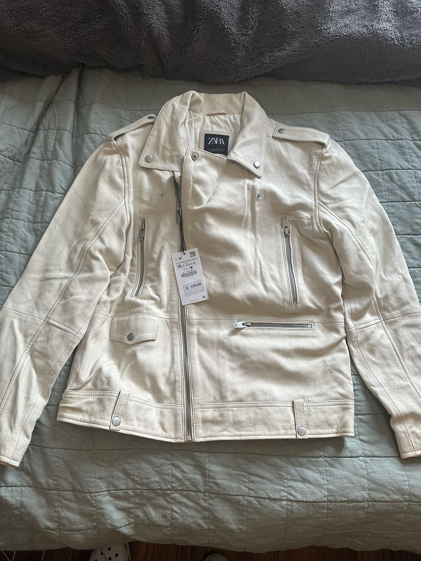 New Men’s Leather Zara Jacket