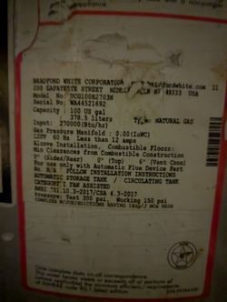 Comercial 100 Gall Water Heater