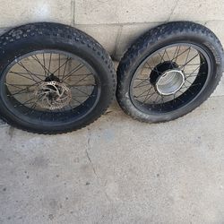 20" fat Rims and tires for  electric bikes