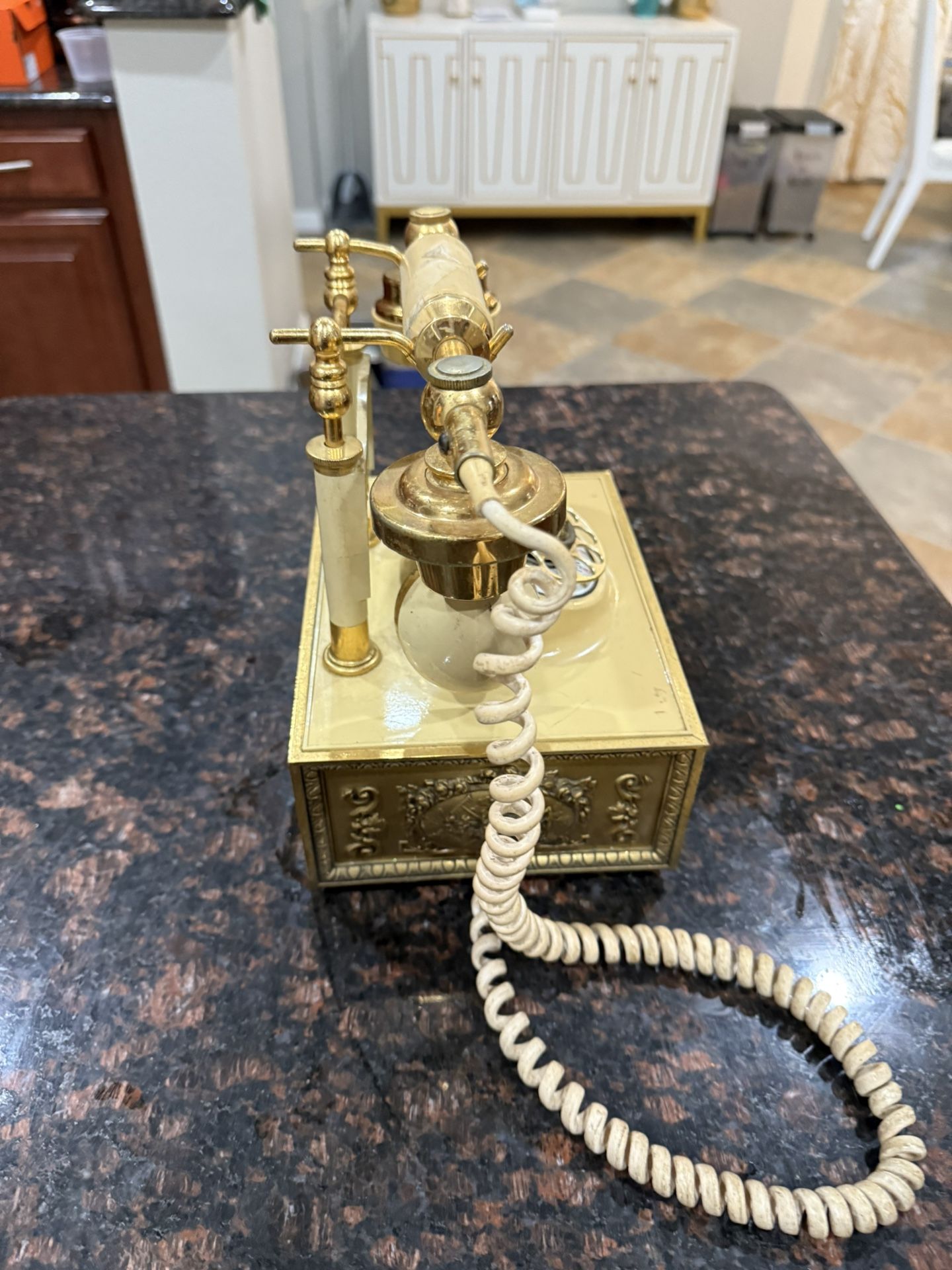 Decorative Gold Antique Phone