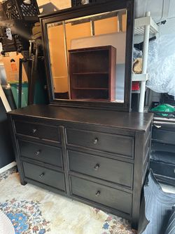 Dresser with Mia delivery fee curbside drop off locally New Jersey