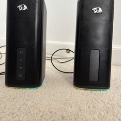 Red dragon RGB Gaming Speakers 