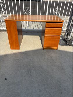Danish Modern Teak Desk with Drawers