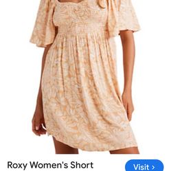 Roxy sundress backless flowered