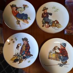 Vintage Decorative Plates Norman Rockwell