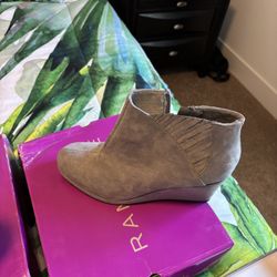 Grey Wedge Shoes