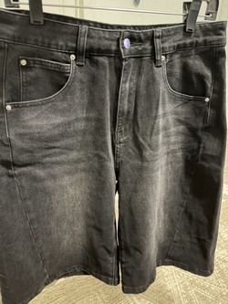 Black Denim Jean Shorts