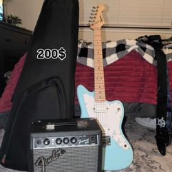 Blue Electric Guitar