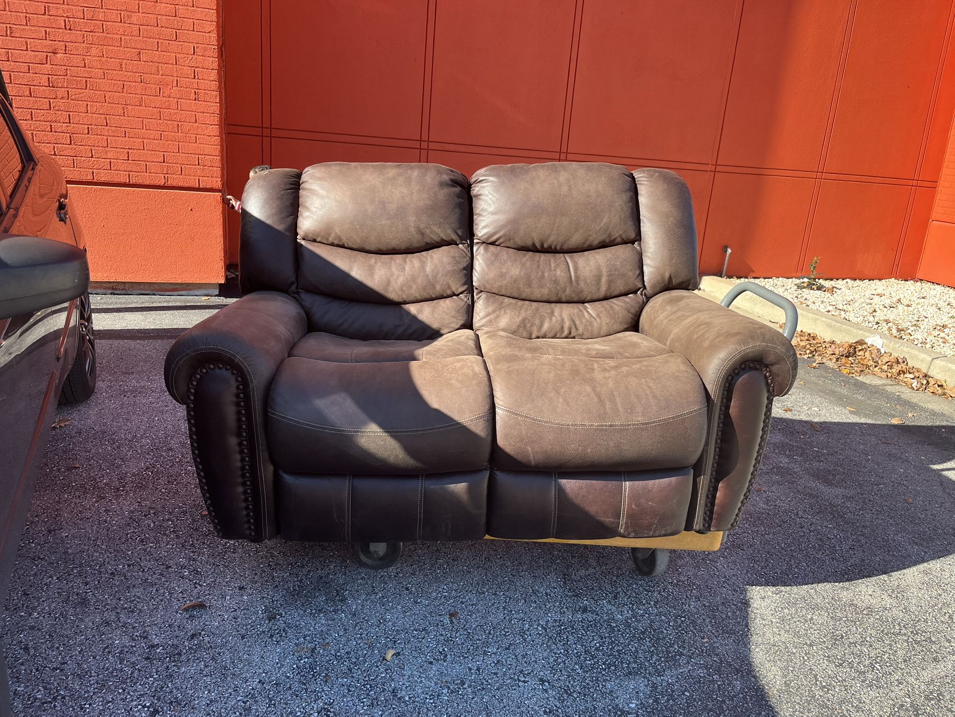 Sofa love seat genuine leather