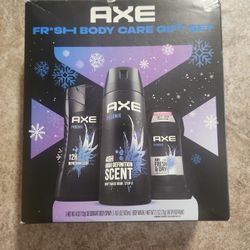 Axe Name Brand Mens Body  Skincare Set W/ Deodorant Body Wash & Body Spray Deodorant 