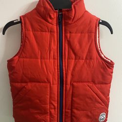 Red 4 Years Old warm Vest For Boy