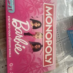 Brand new sealed never used barbie monopoly game