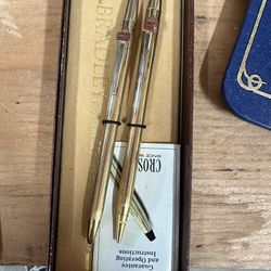 Bradley/Cross’ Gold Pen Set In Original Box