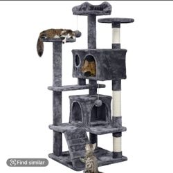 Yaheetech 54in Cat Tree Tower Condo Furniture Scratch Post for Kittens Pet House Play