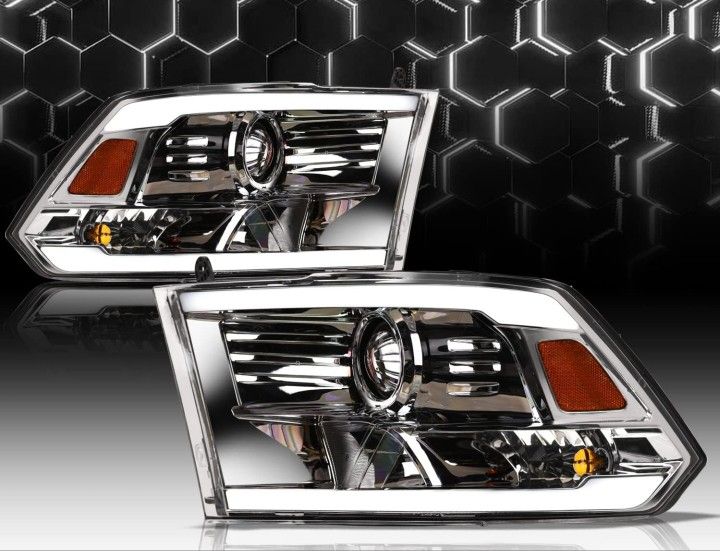 DRL- LED-Projector Headlights  For Dodge Ram  (NEW)