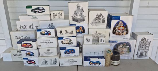 Department 56 Snow Village Figurine Collection Lot
