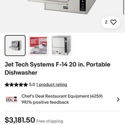 Jet Tech Systems F-14 20 in. Portable Dishwasher