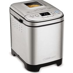 Cuisinart Bread Maker Machine, Stainless Steel Automatic Bread Machine with 12 Menu Options