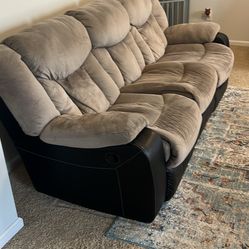 Gray reclining Couches
