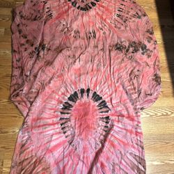 Handmade Tie Dye Kaftan Dress. Mrs Roper dress. Halloween. 